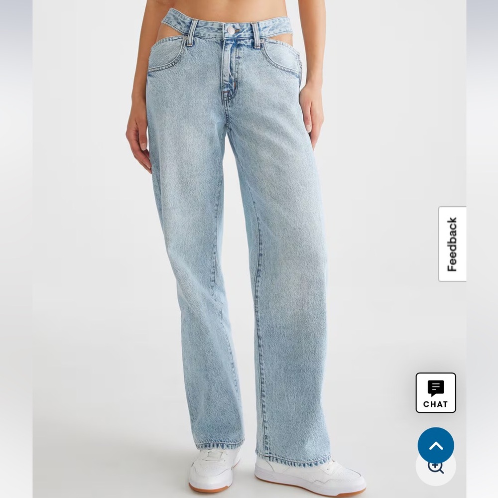 Aeropostale Light Blue Low-Rise Skater Jean